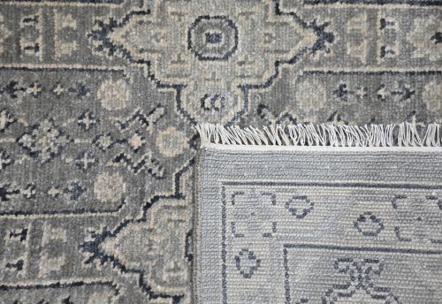 Hand Knotted Traditional Oushak Floral 8'11
